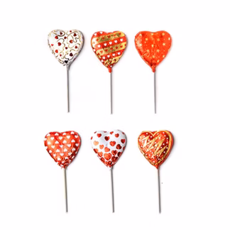 Photo of Gourmet Milk Chocolate Valentine Heart Pops 0.5 oz
