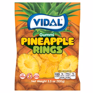 Photo of Gummi Pineapple Rings 3.5 oz