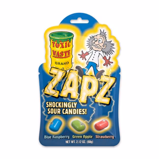 Photo of Toxic Waste ZAPZ Sour Candies 2.12 oz