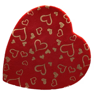 Photo of Gold Hearts Gourmet Chocolate Heart Box 1 lb