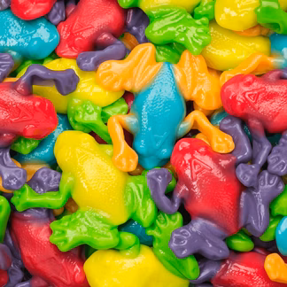 Photo of Gummi Rainforest Frogs 8 oz