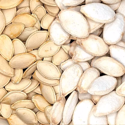 roasted pumpkin seeds with & without salt