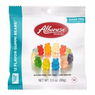 Photo of Sugar Free 12 Flavor Gummi Bears 3.5 oz