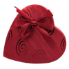 Photo of Red Swirl Gourmet Chocolates Heart Box 8 oz
