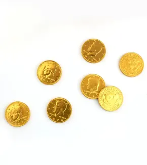 Photo of Chocolate Gold Coins Half Dollars 5 oz
