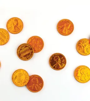 Photo of Chocolate Copper Pennies Coins 5 oz