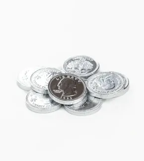 Photo of Silver Coins Milk Chocolate 5 oz