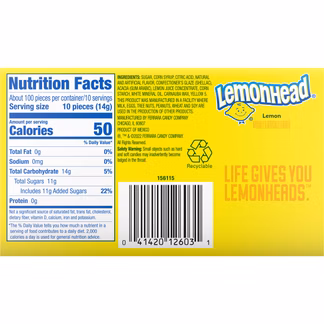 Photo of Lemonheads 5 oz