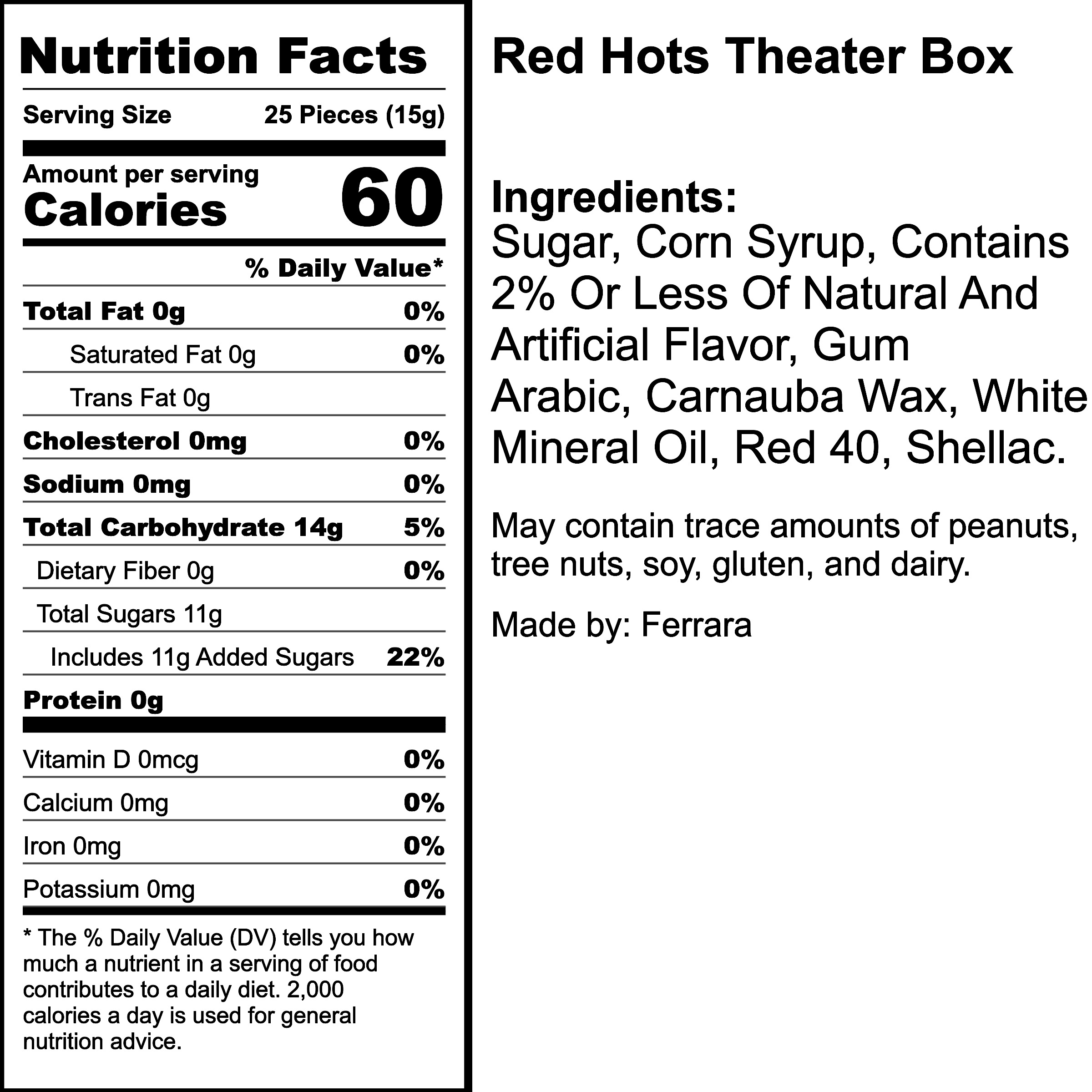 Nutrition Label