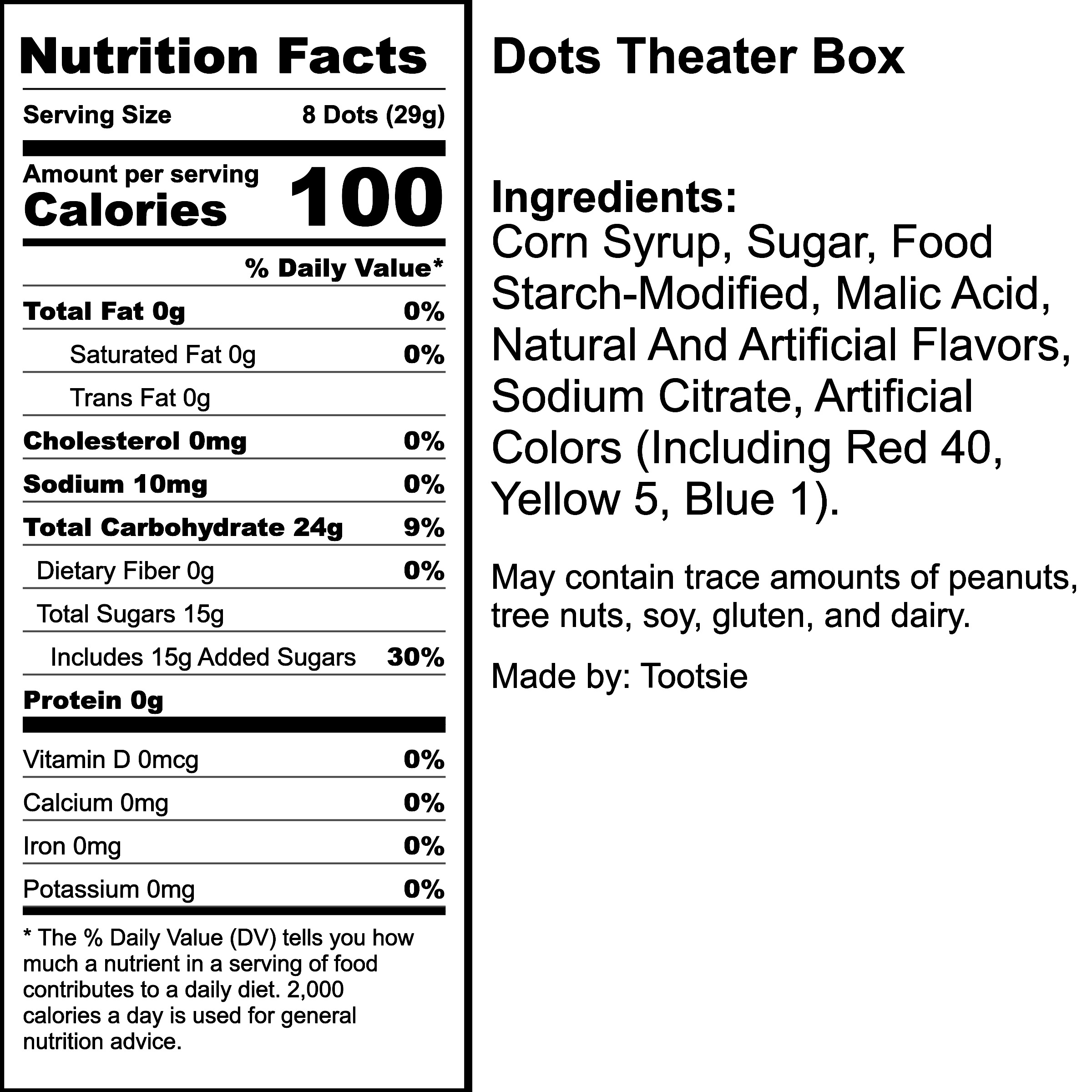 Nutrition Label