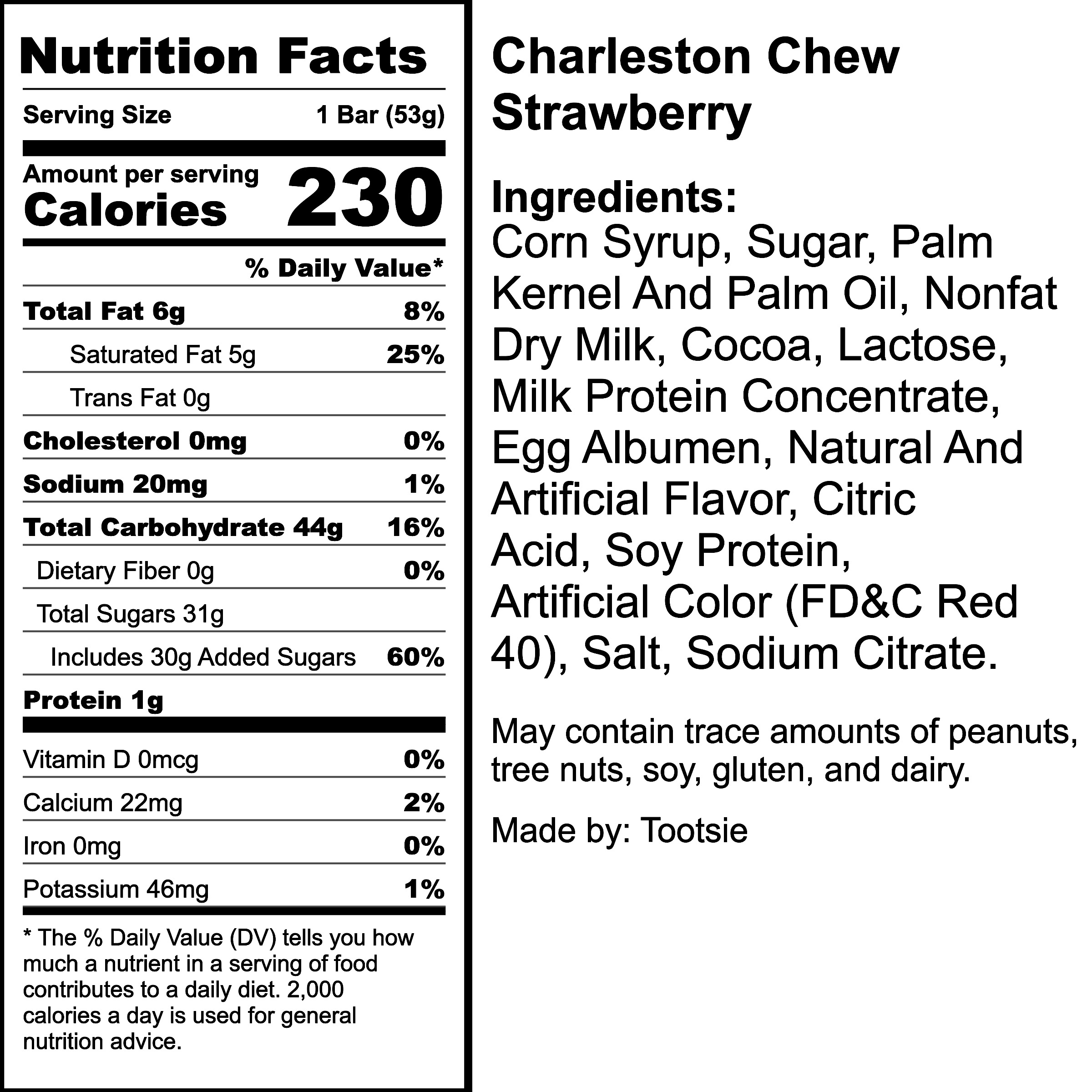 Nutrition Label