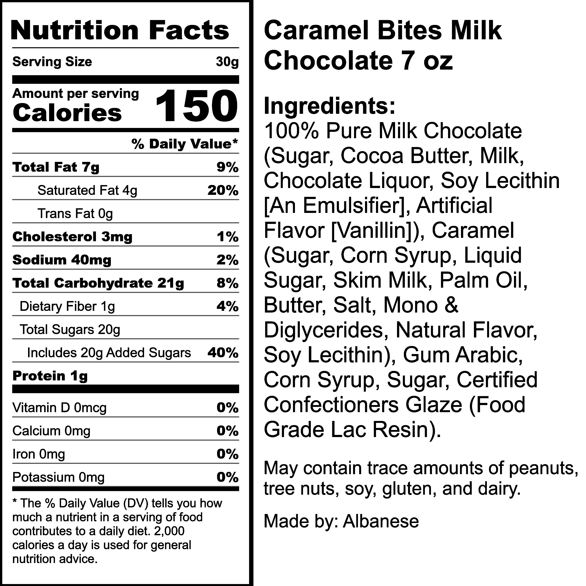 Nutrition Label