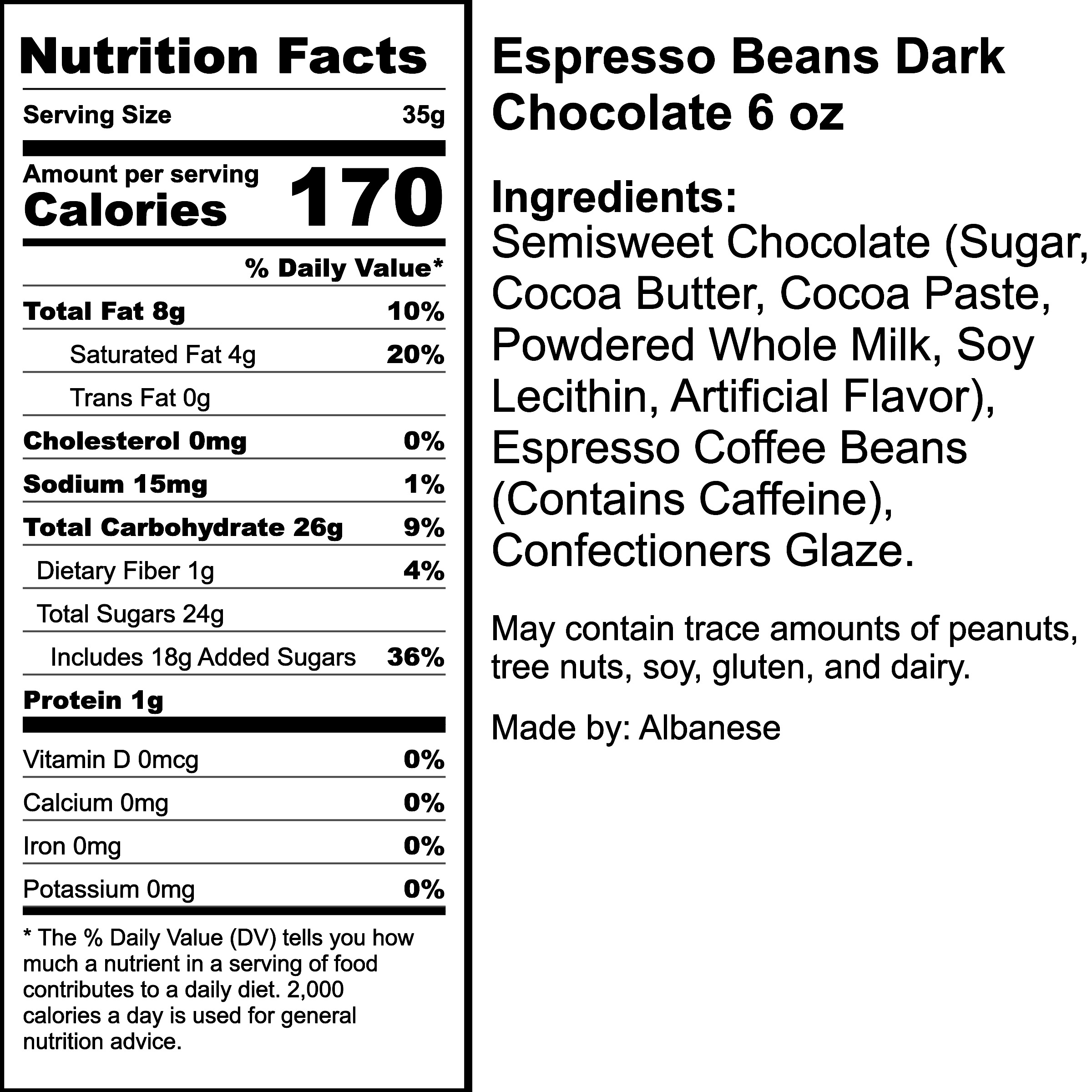 Nutrition Label