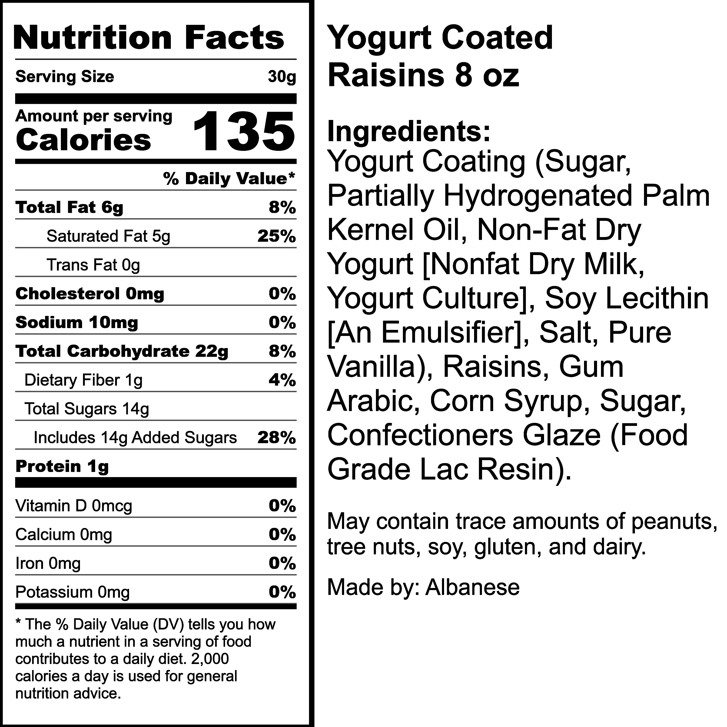 Nutrition Label