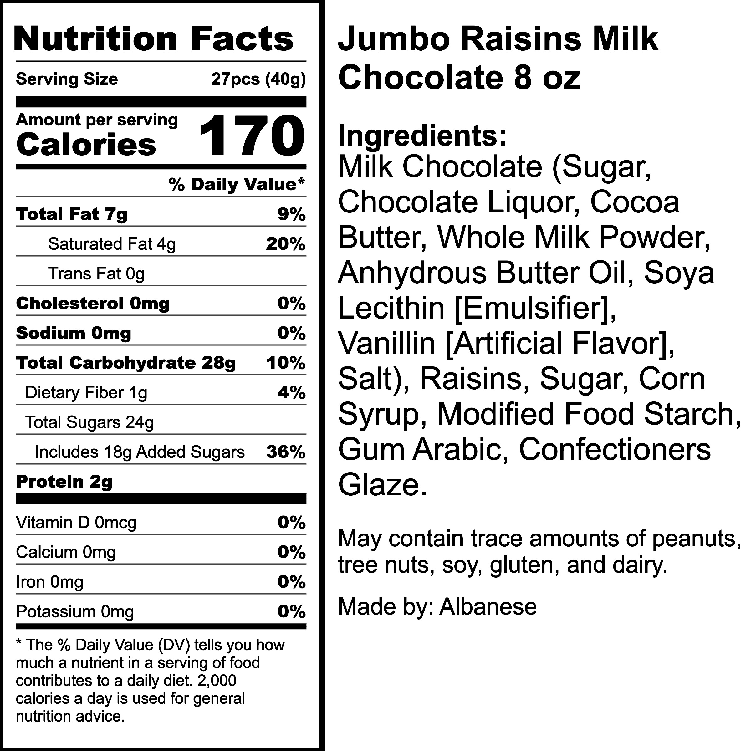 Nutrition Label