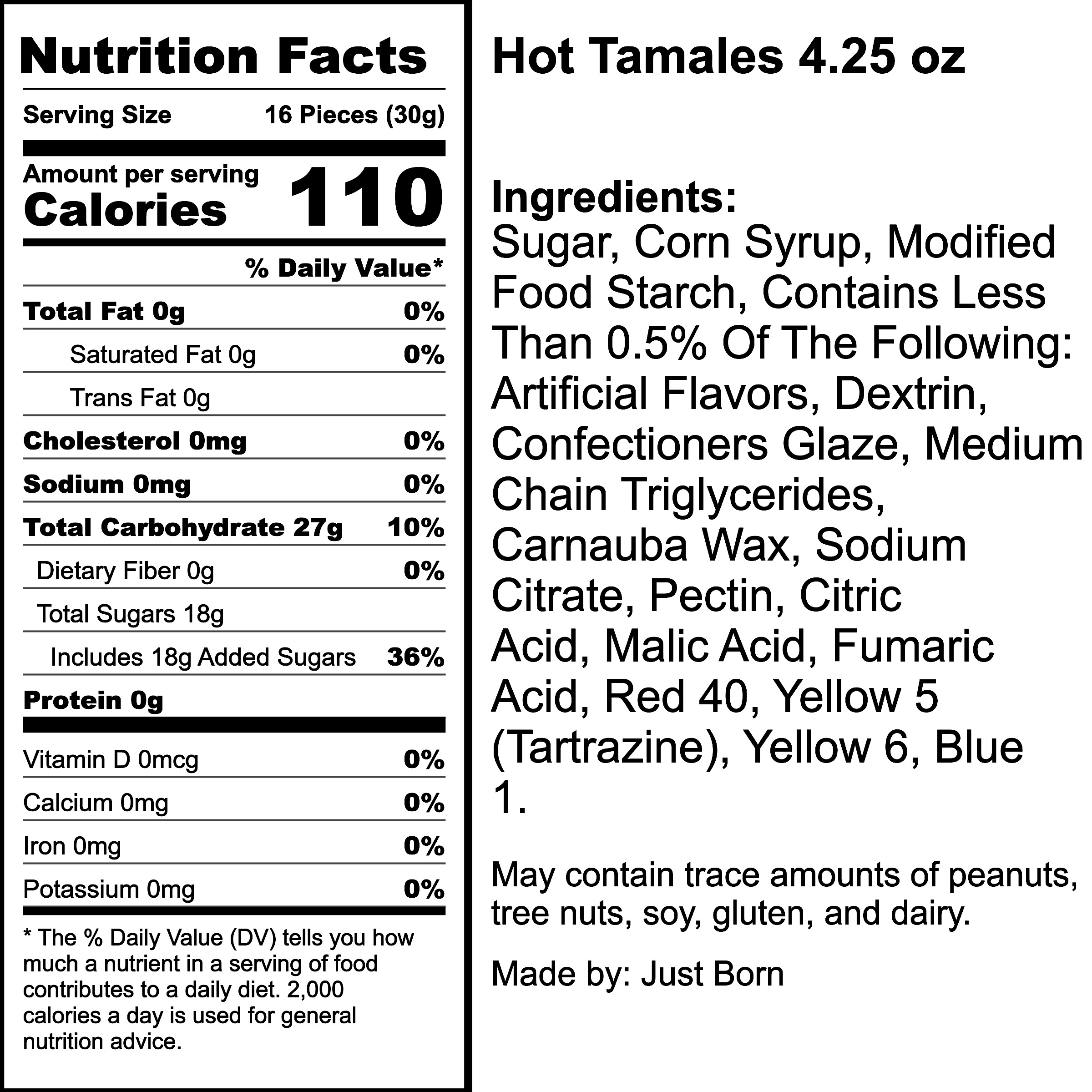 Nutrition Label
