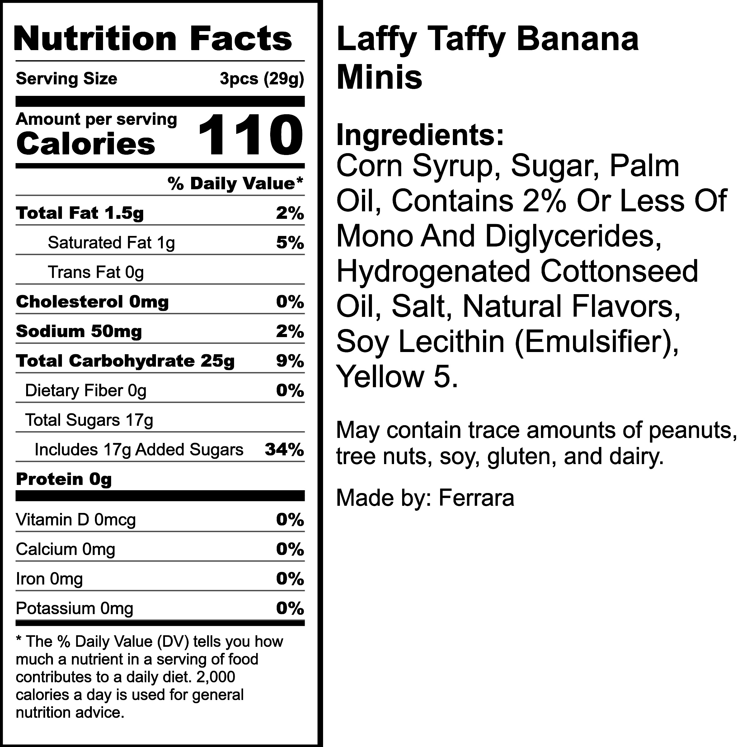 Nutrition Label