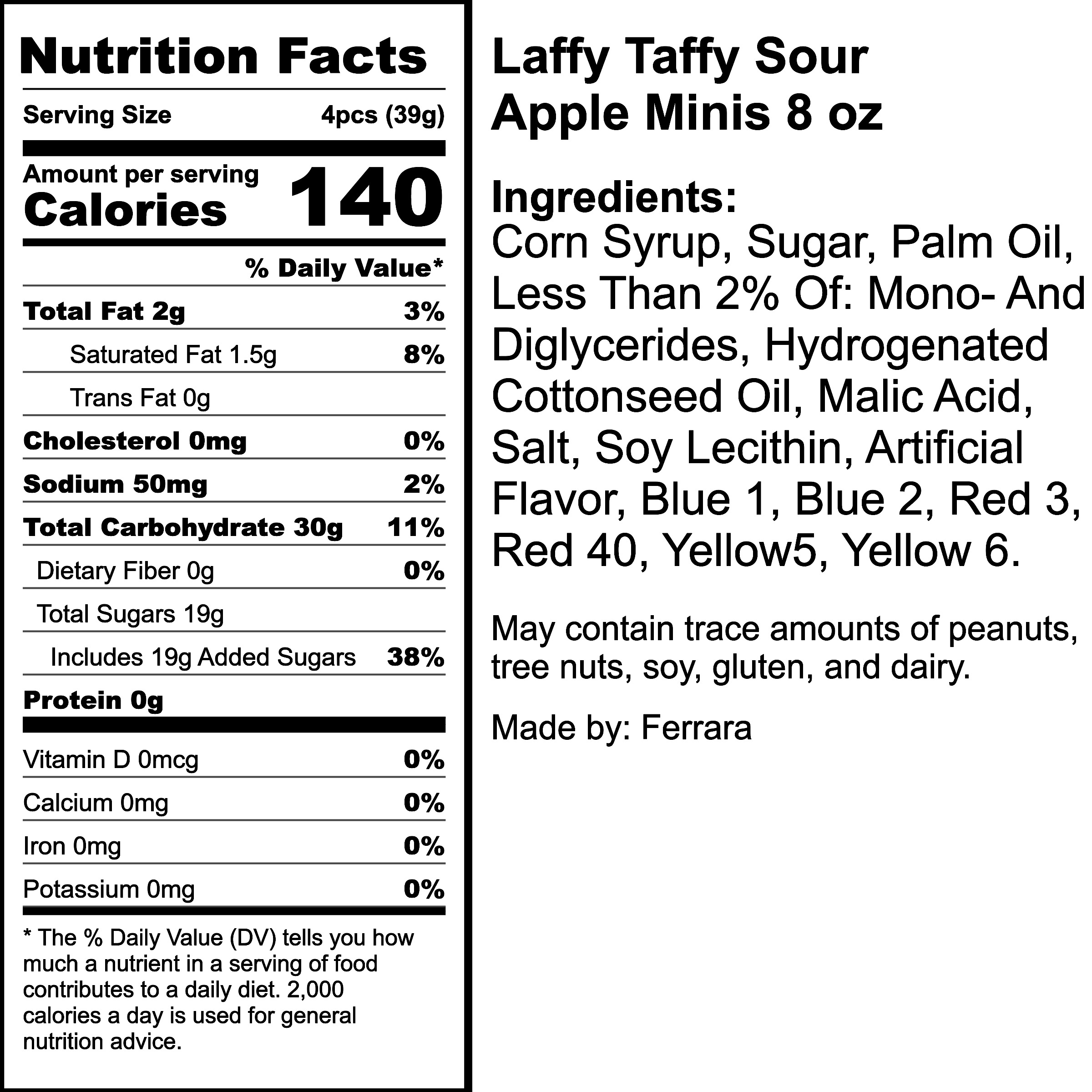 Nutrition Label