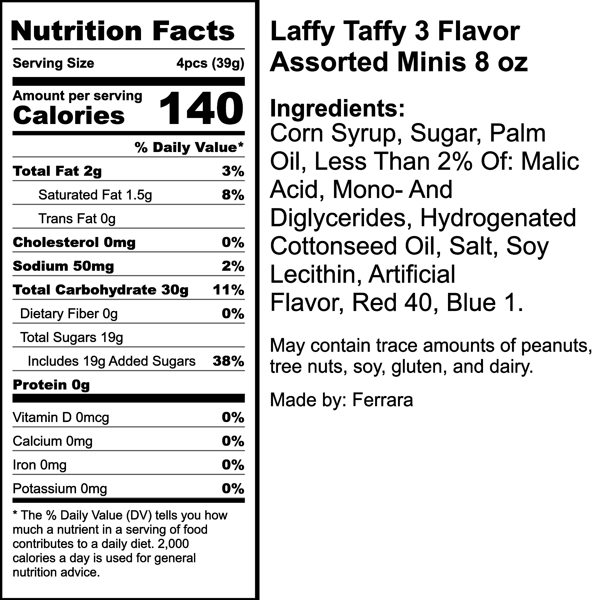 Nutrition Label