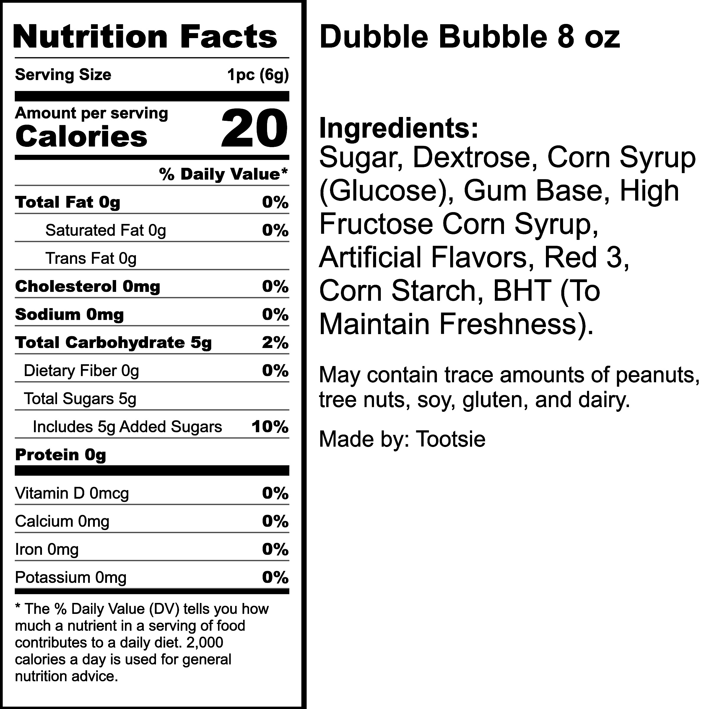 Nutrition Label