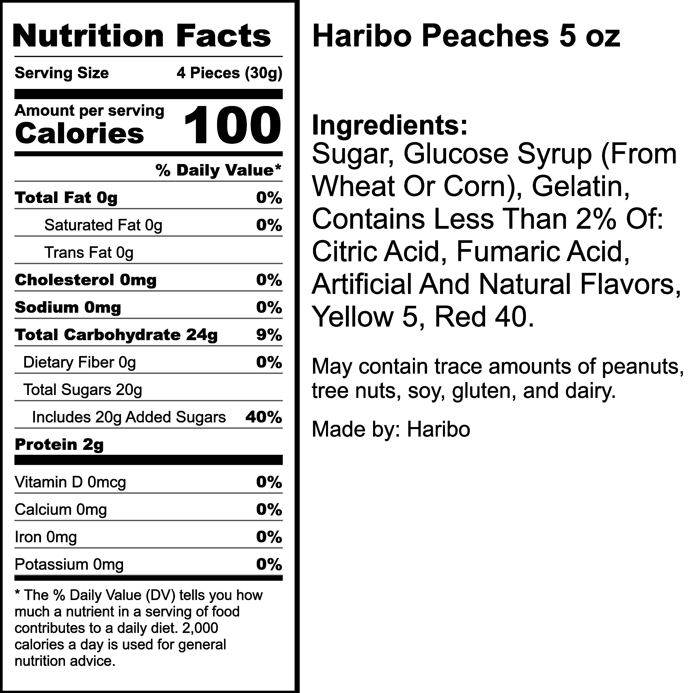 Nutrition Label