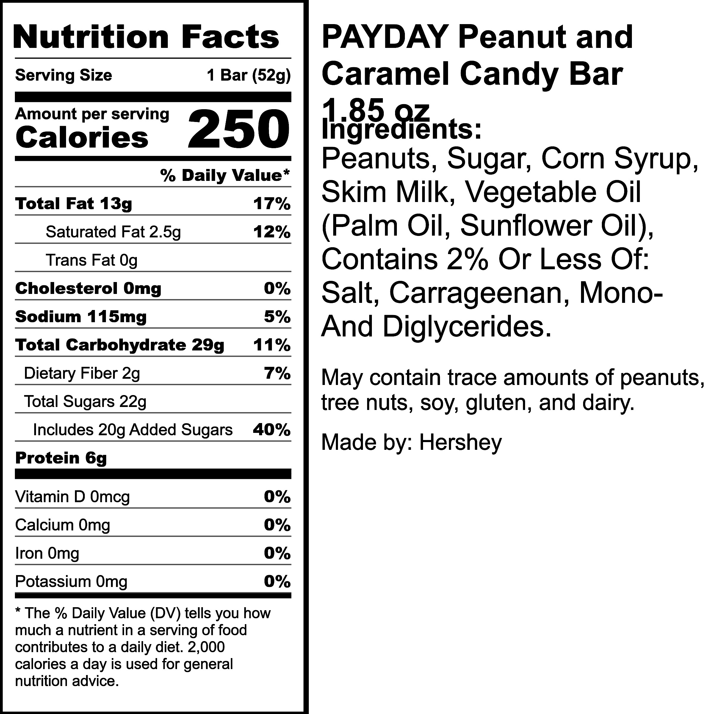 Nutrition Label
