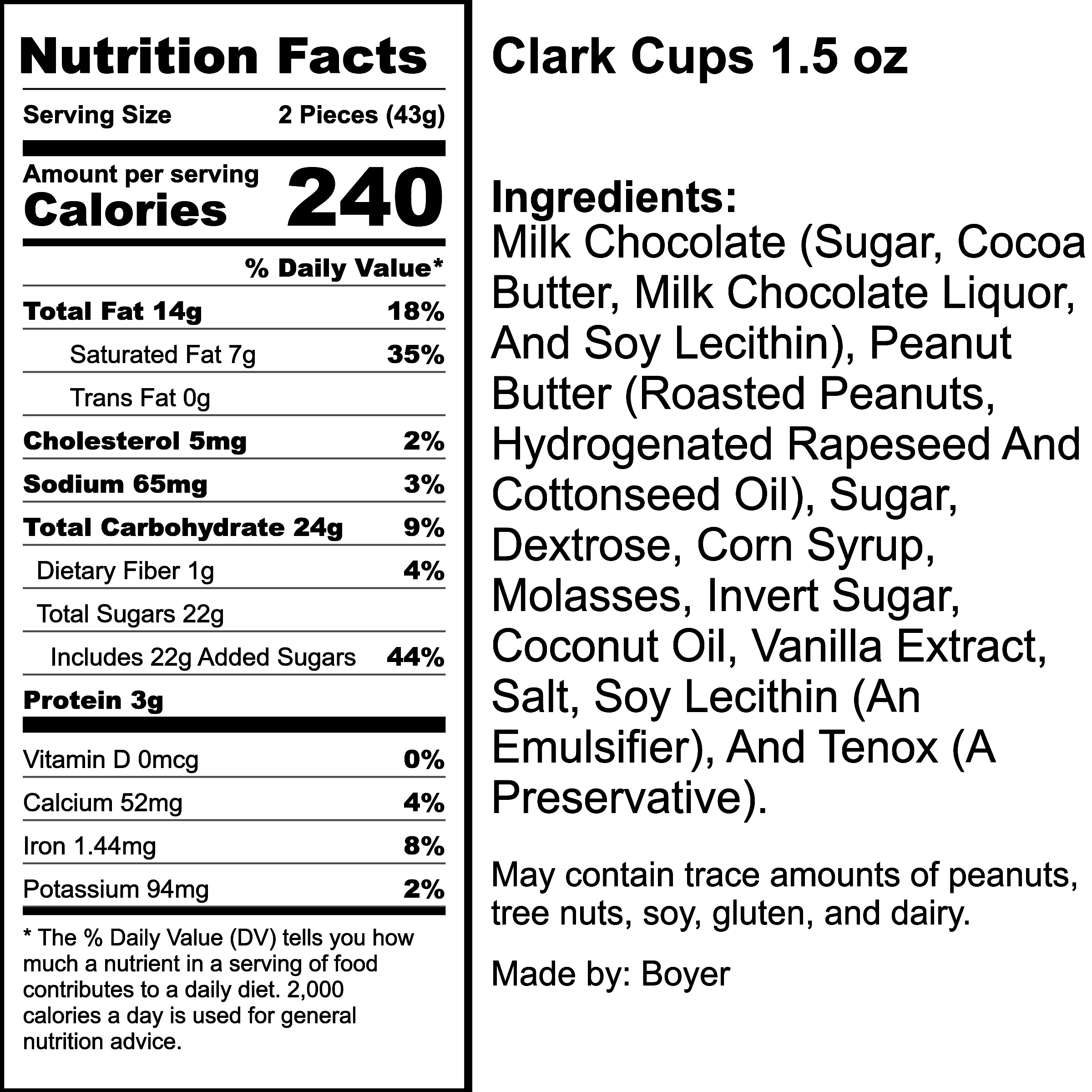 Nutrition Label