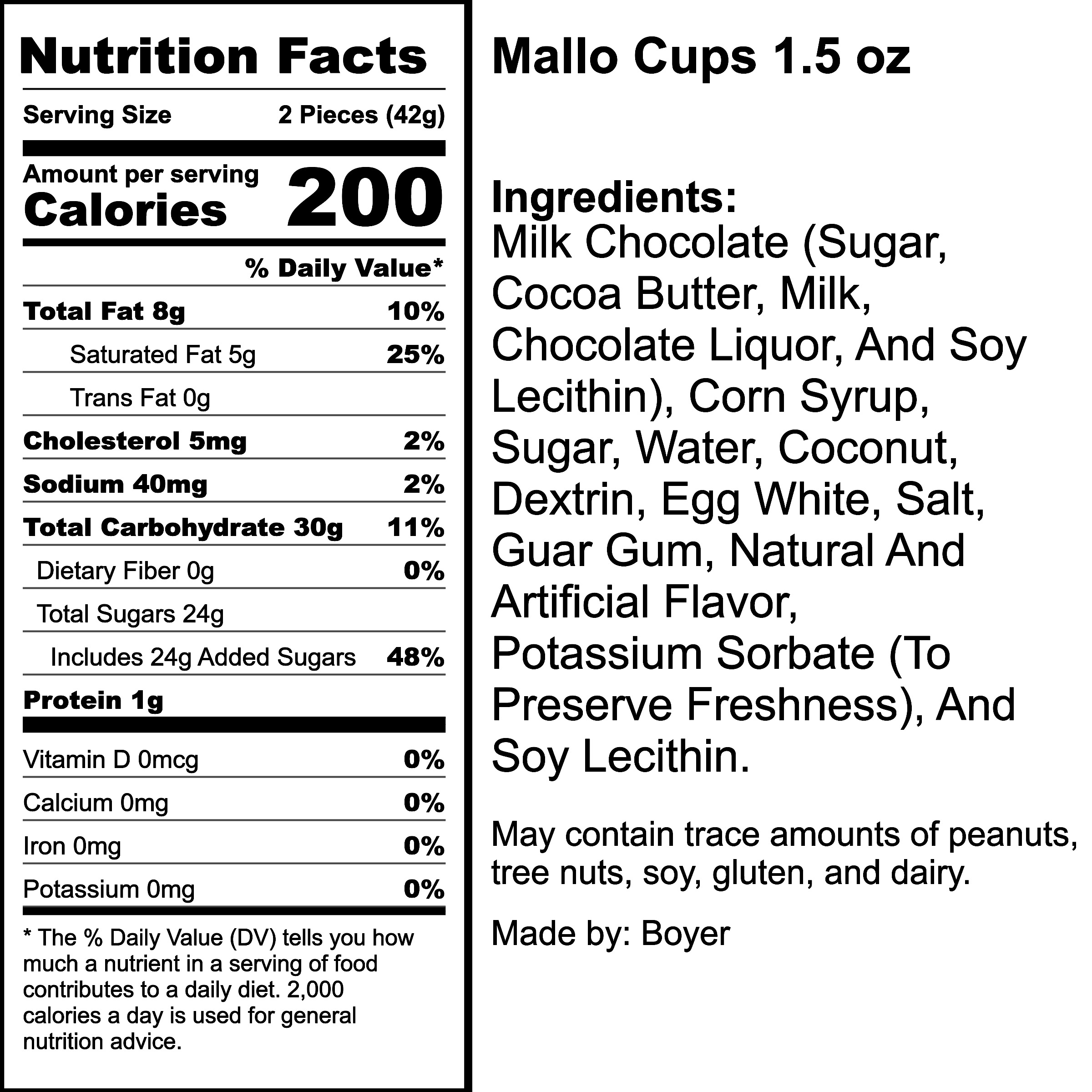 Nutrition Label