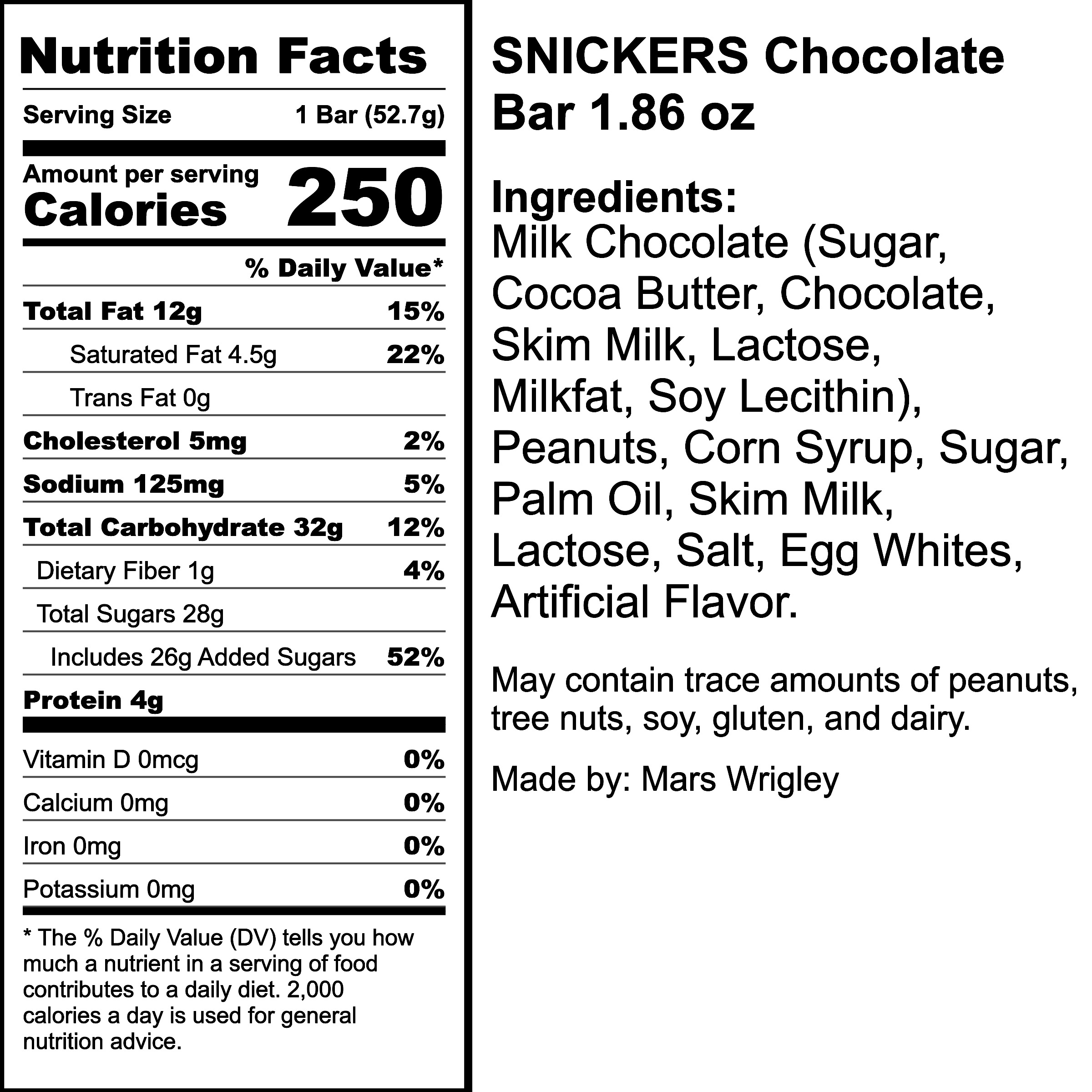 Nutrition Label