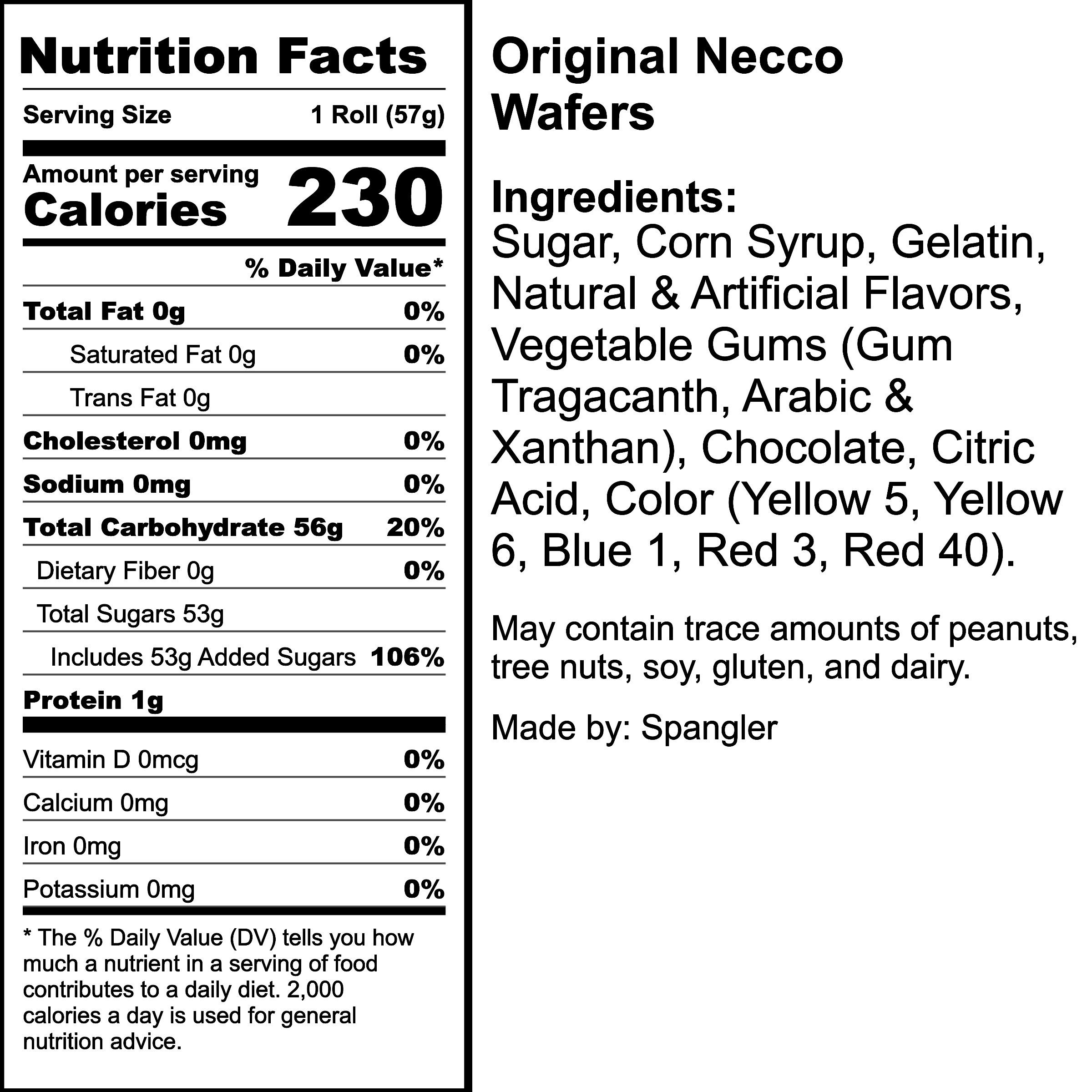 Nutrition Label