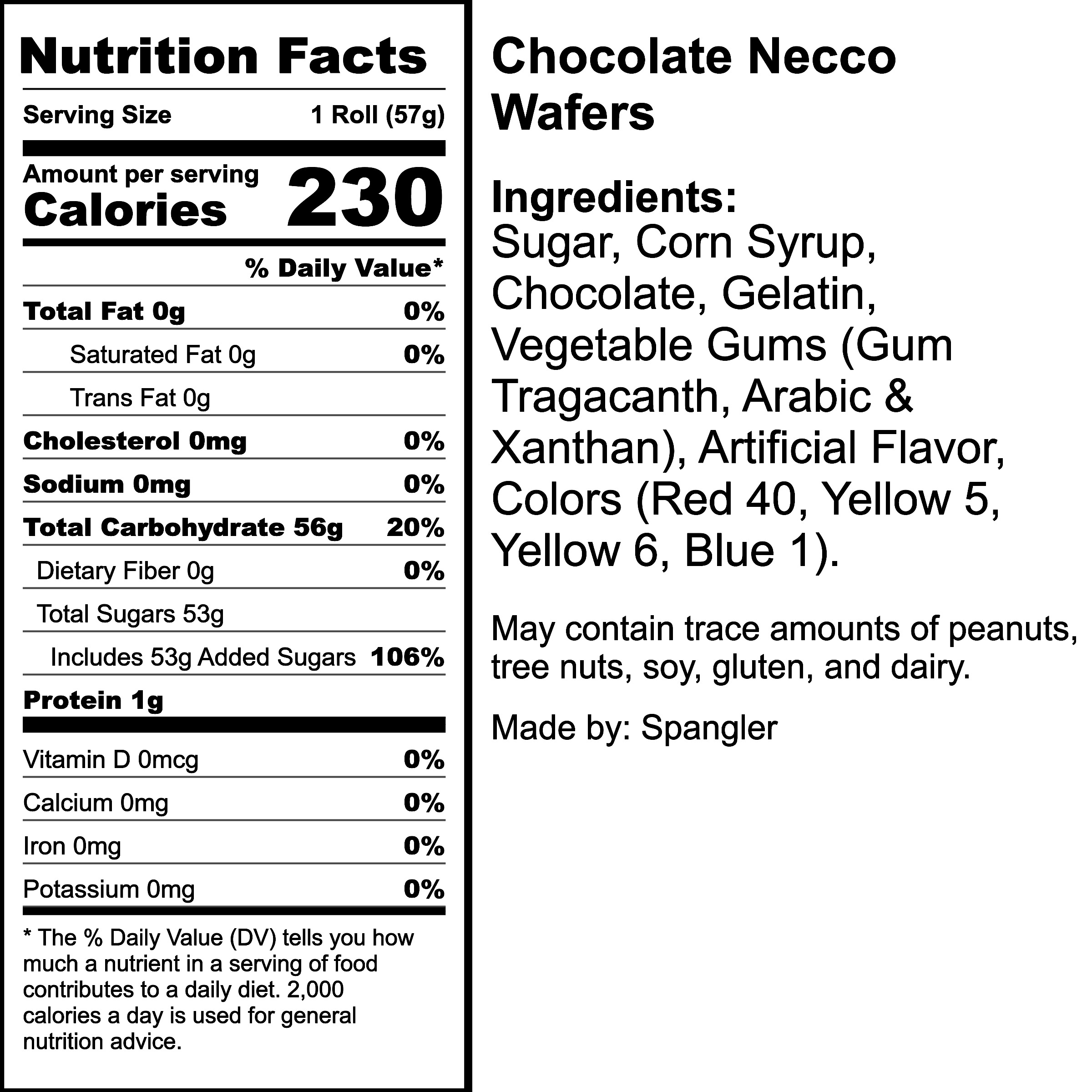 Nutrition Label