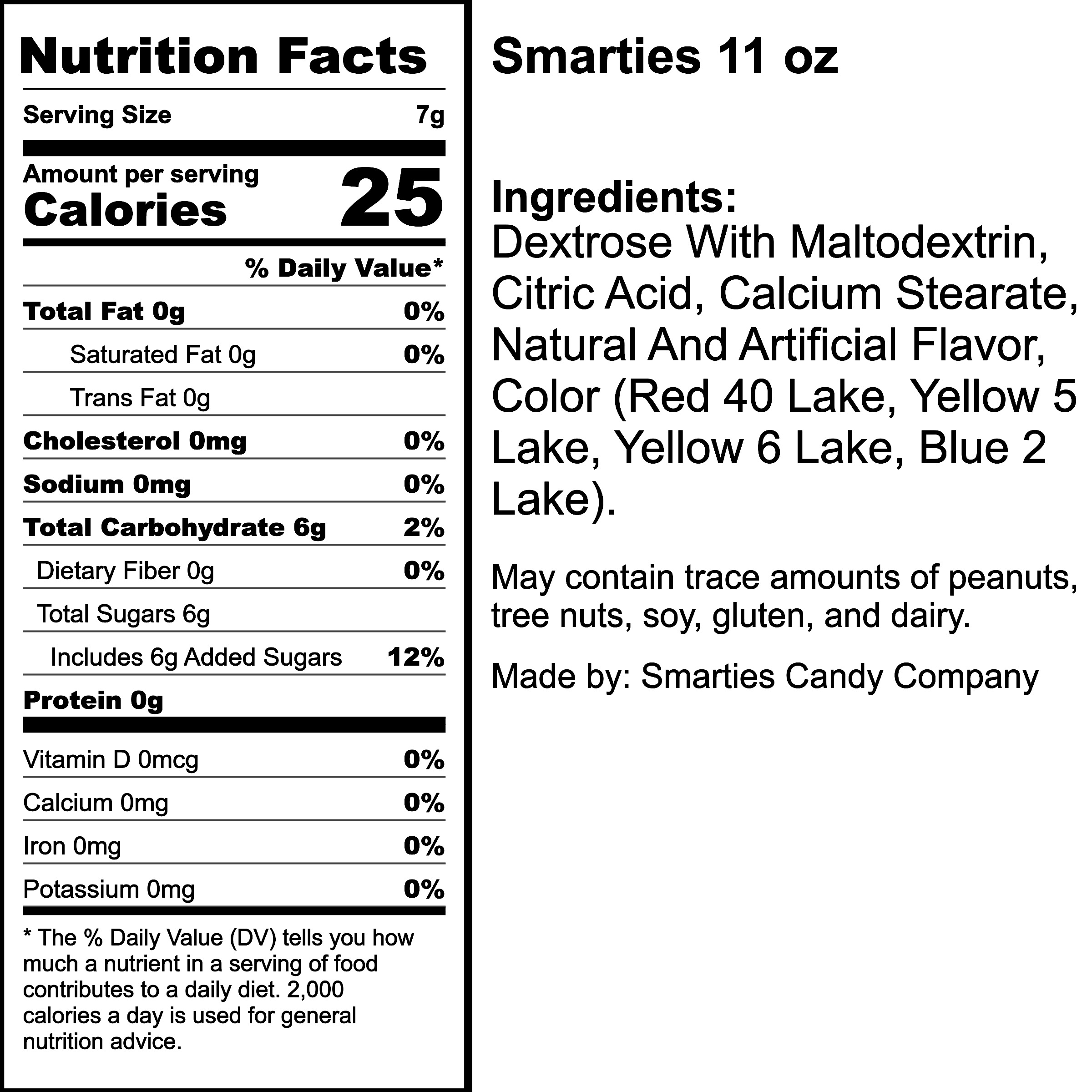 Nutrition Label