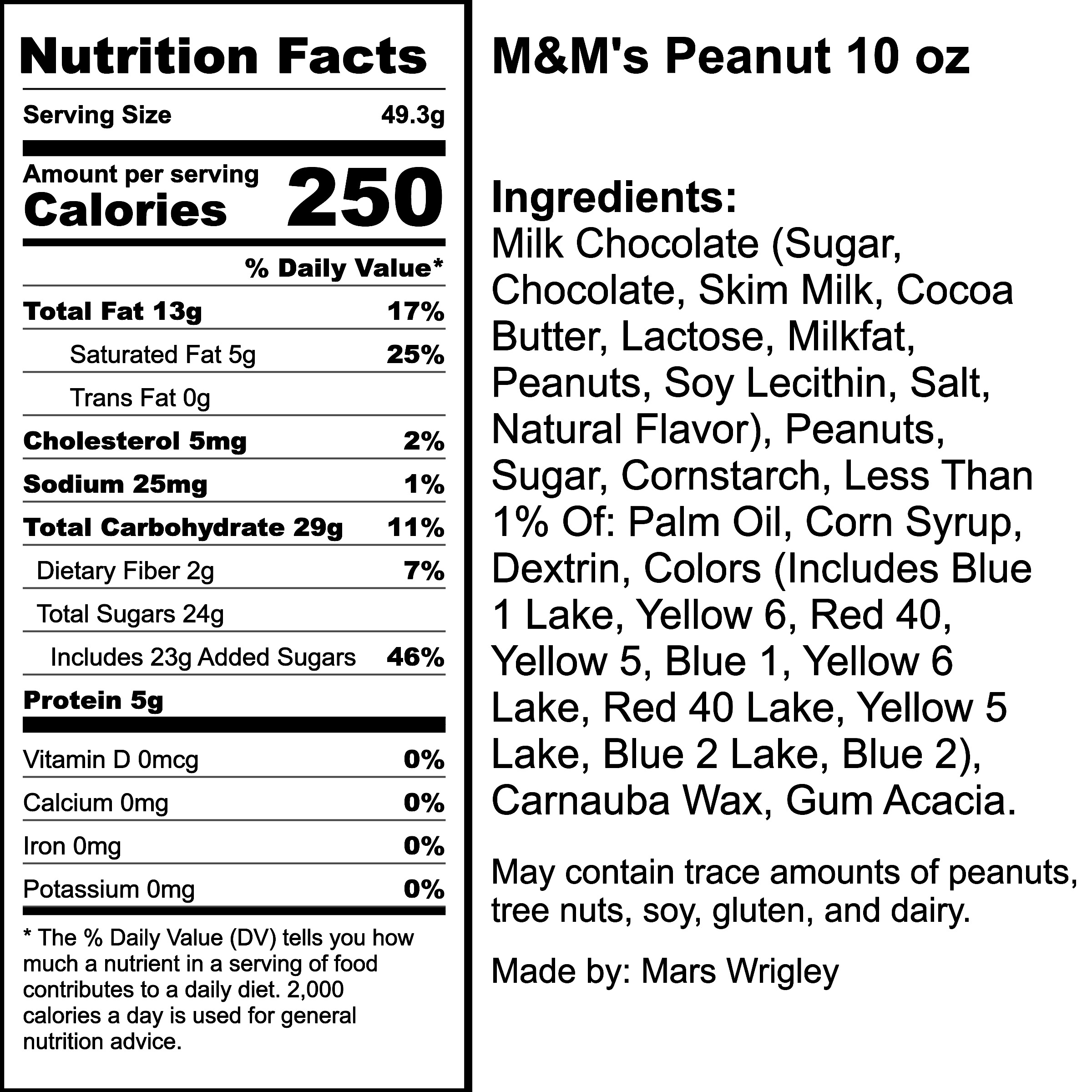 Nutrition Label