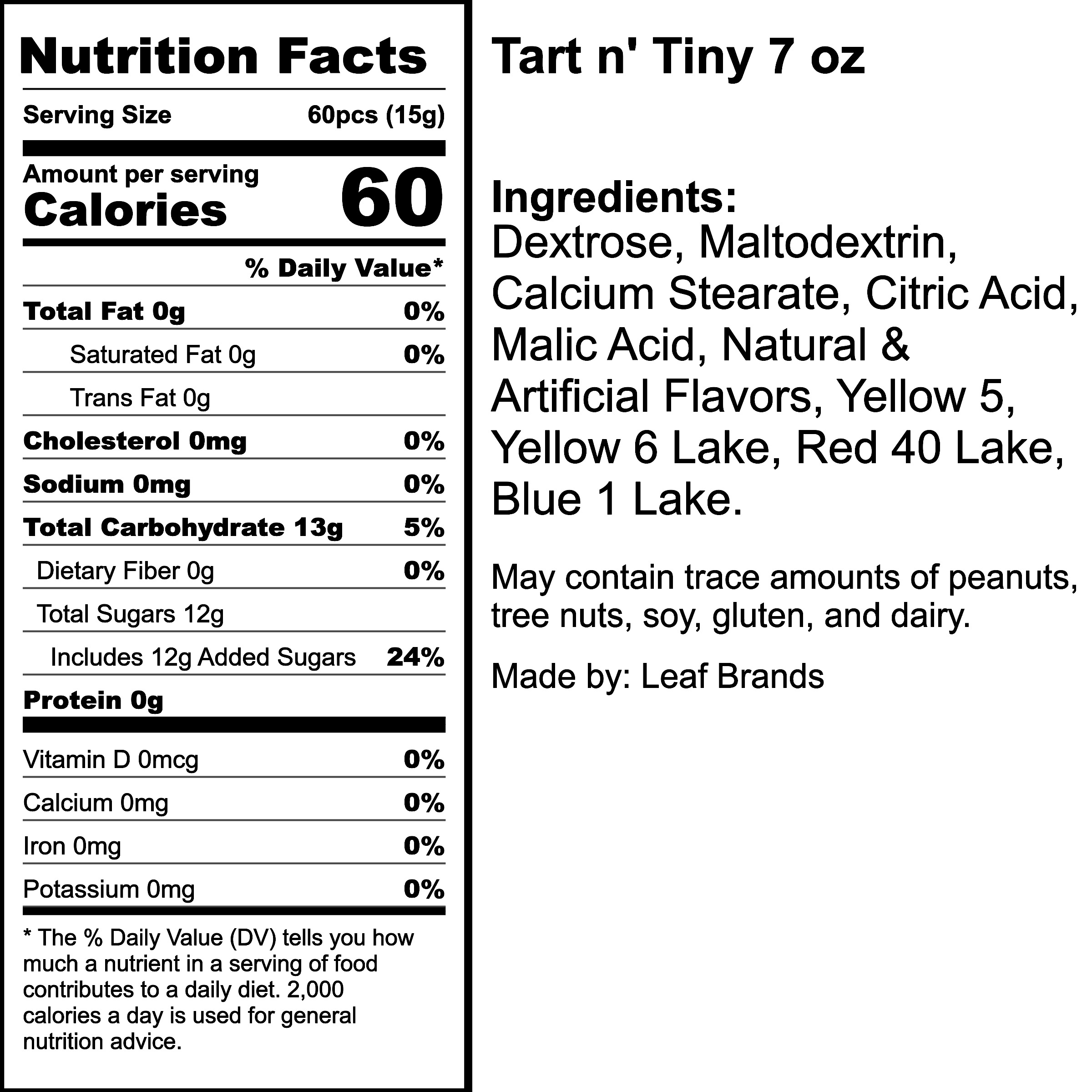 Nutrition Label