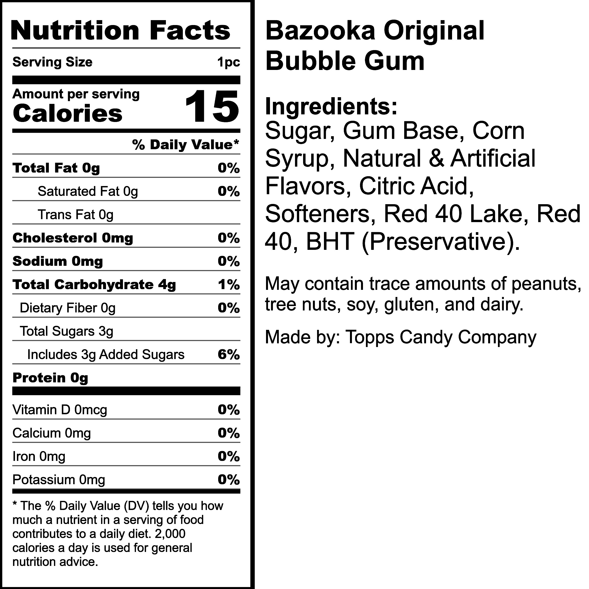 Nutrition Label