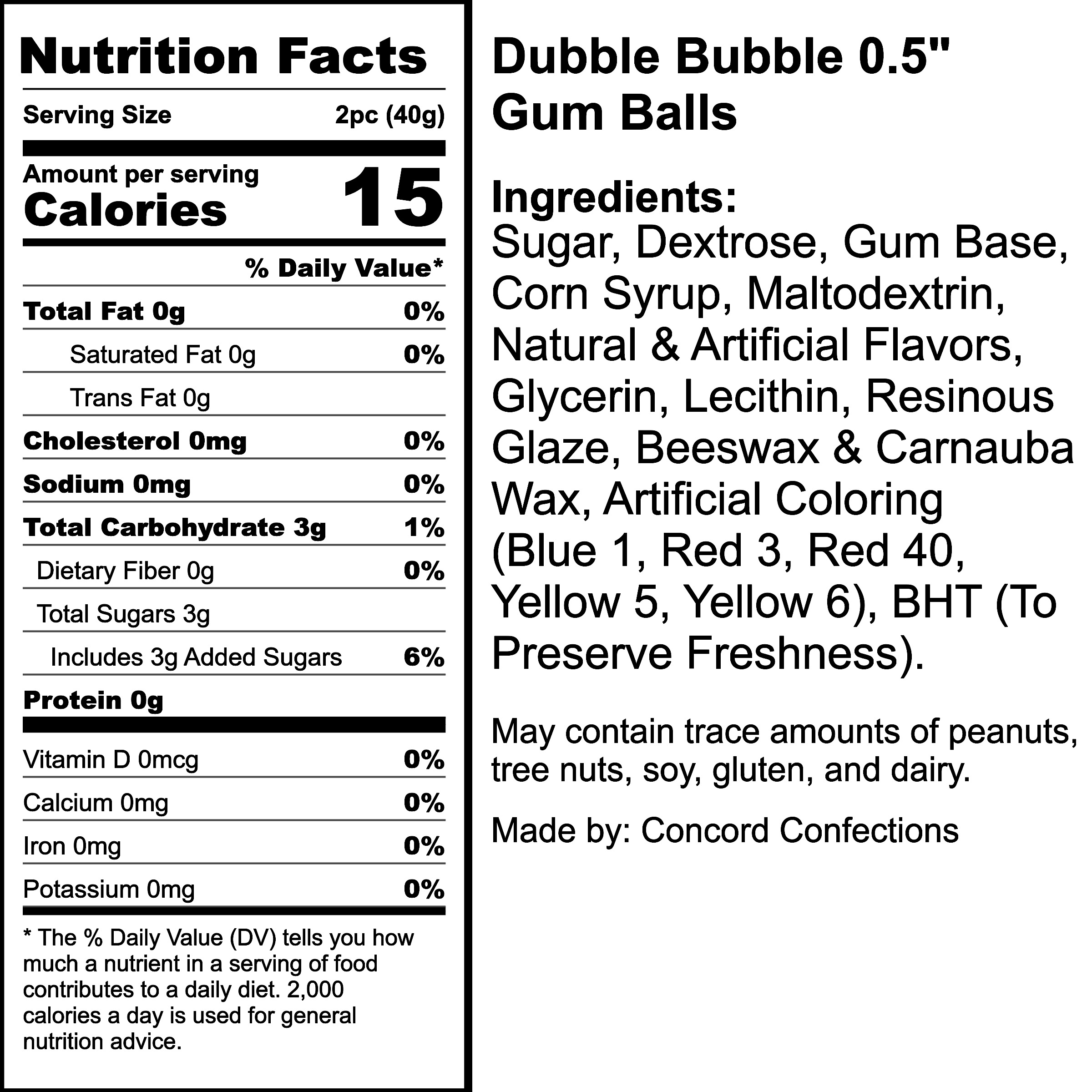 Nutrition Label