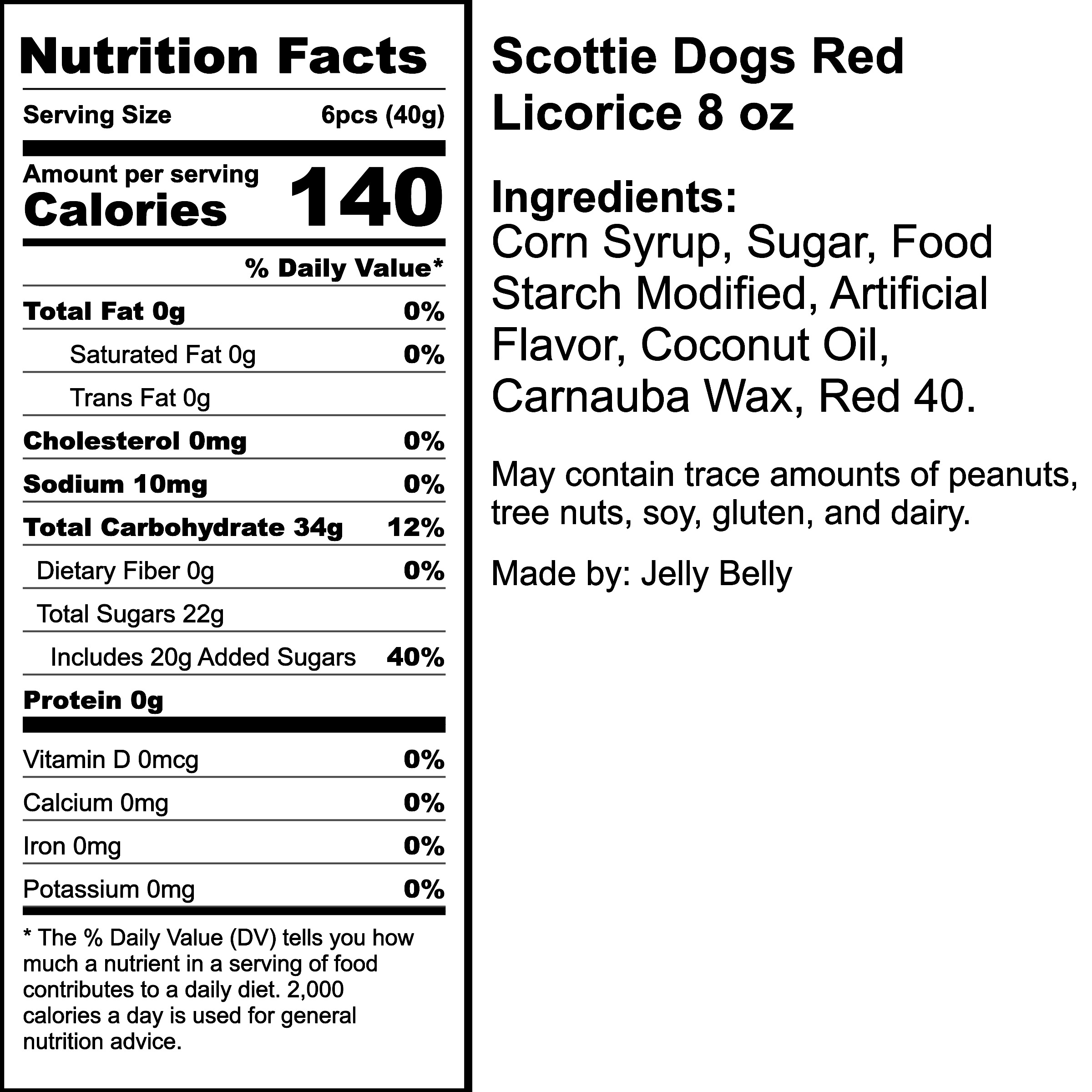 Nutrition Label