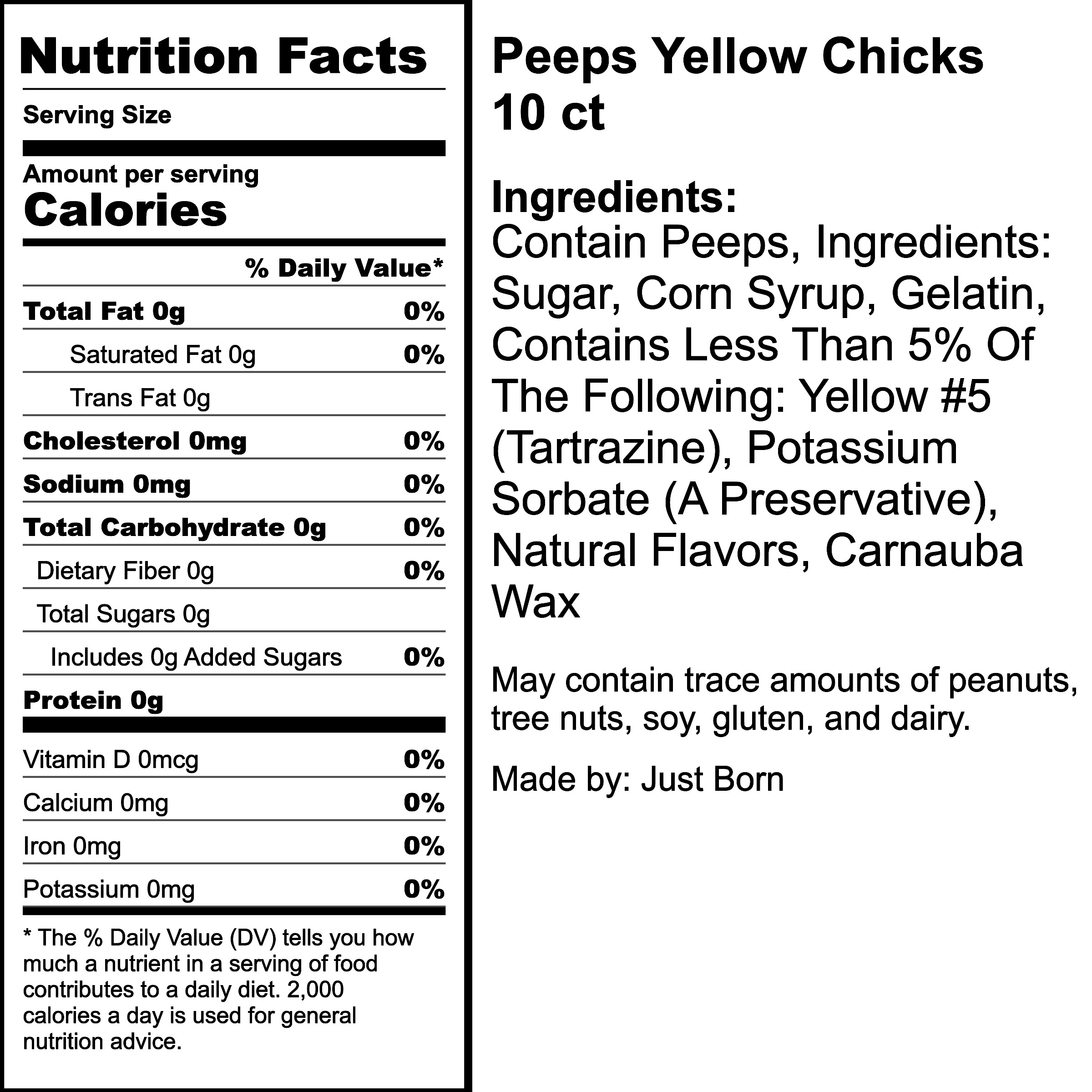 Nutrition Label