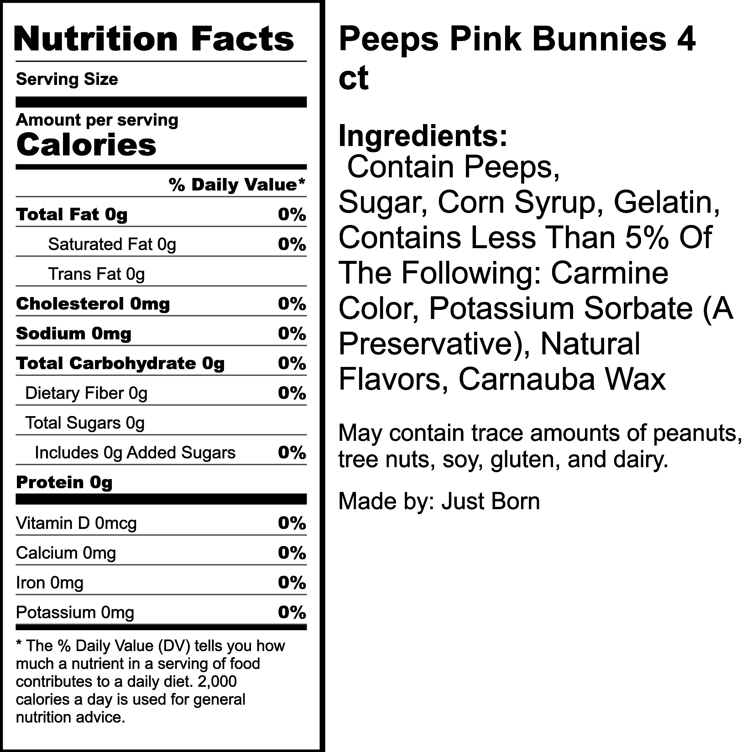 Nutrition Label