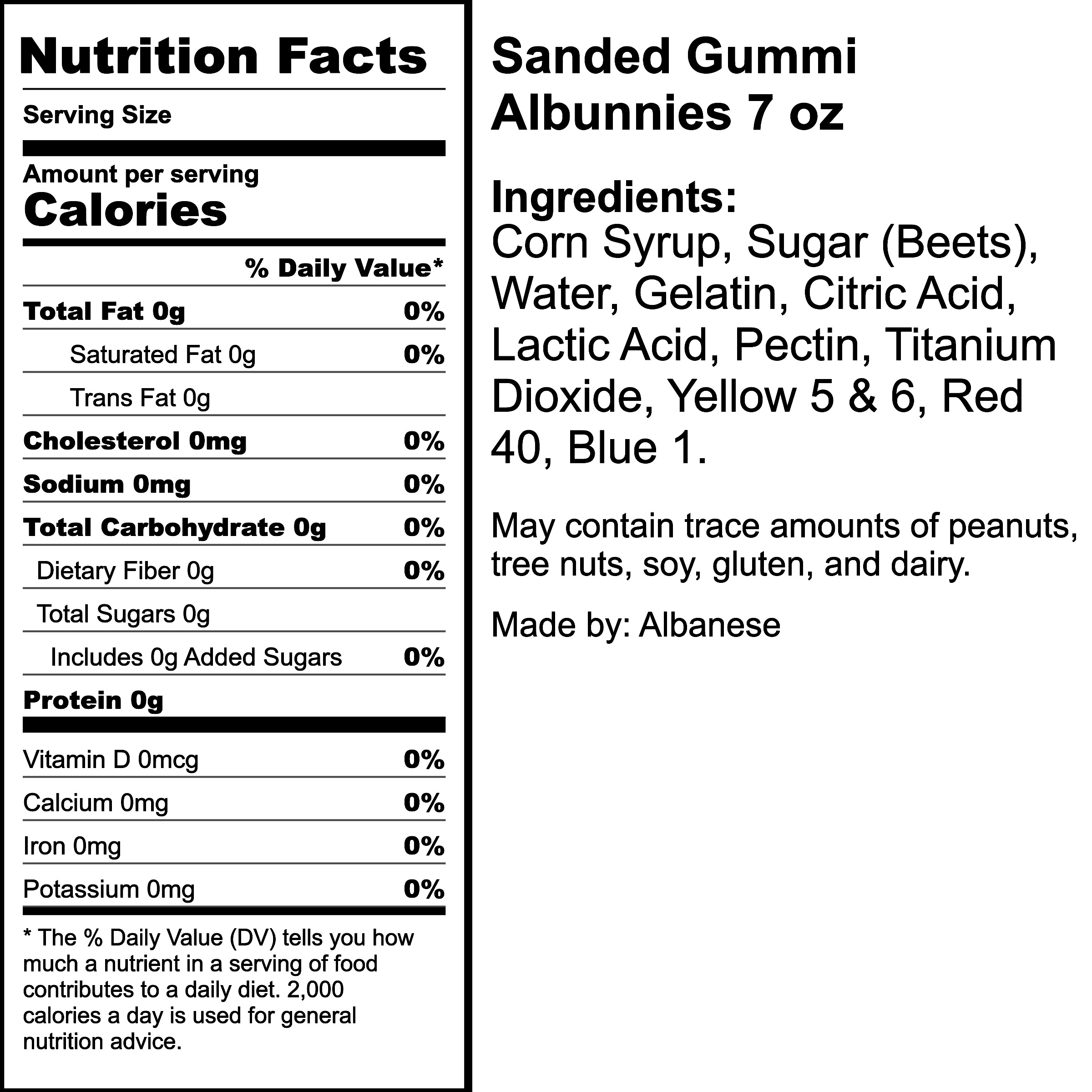 Nutrition Label