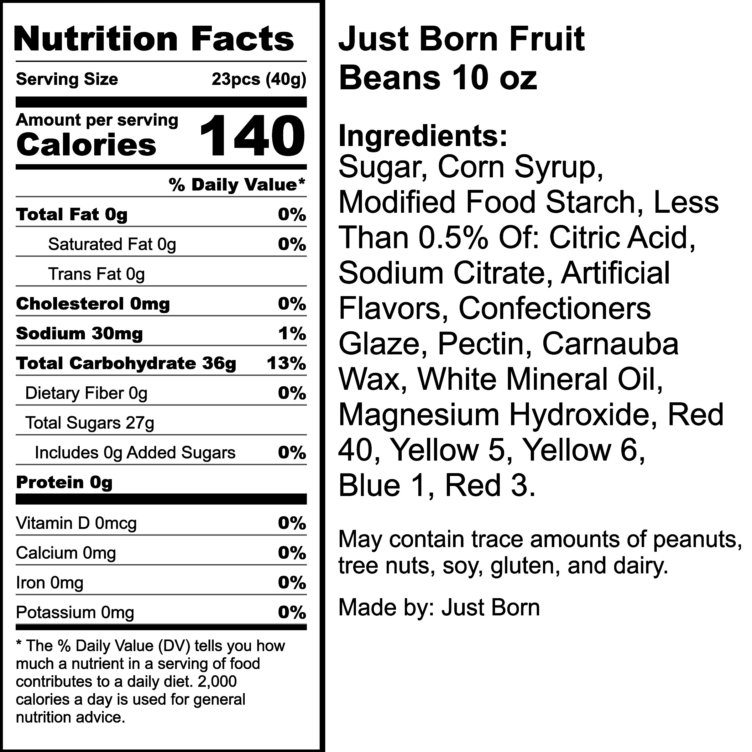 Nutrition Label