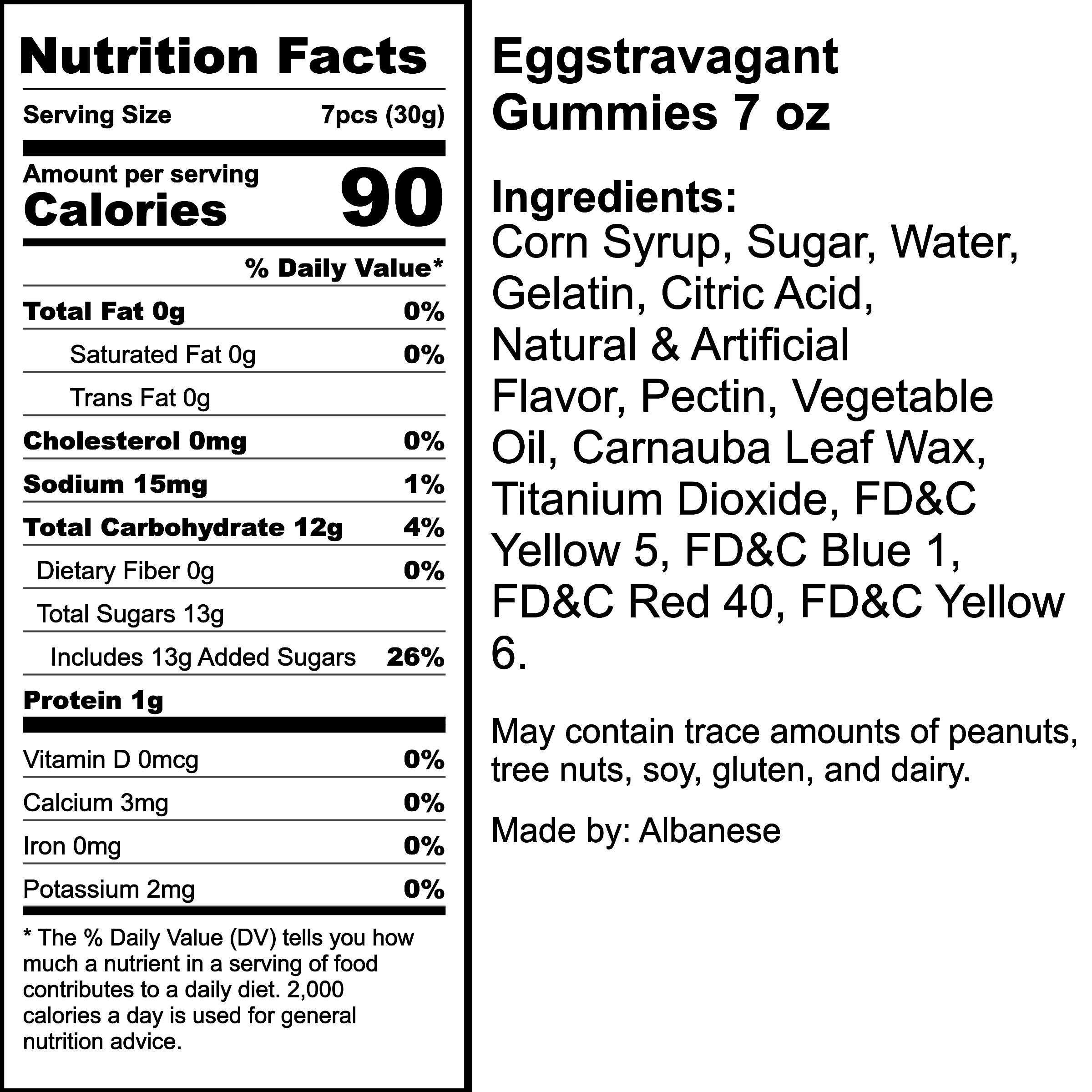 Nutrition Label