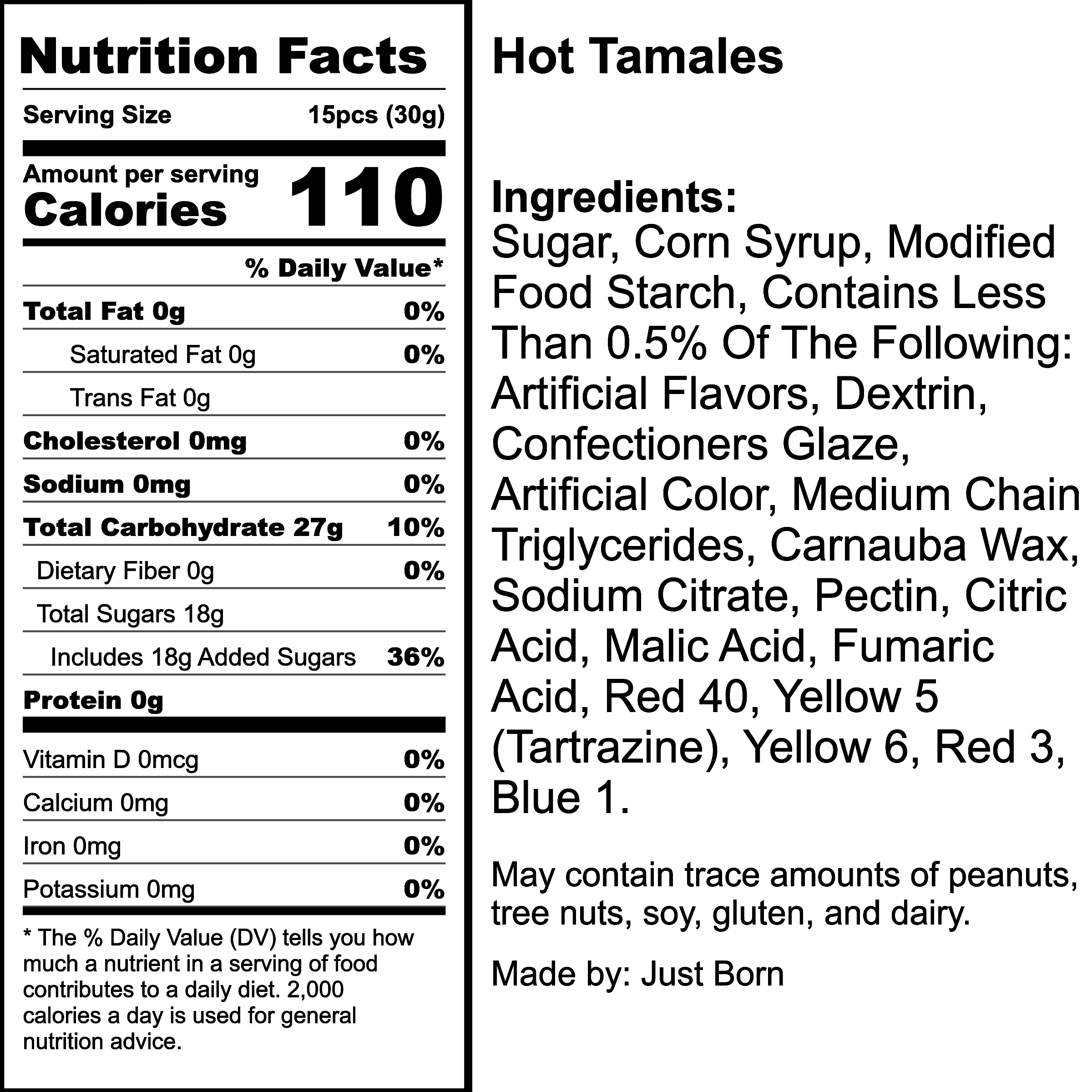 Nutrition Label