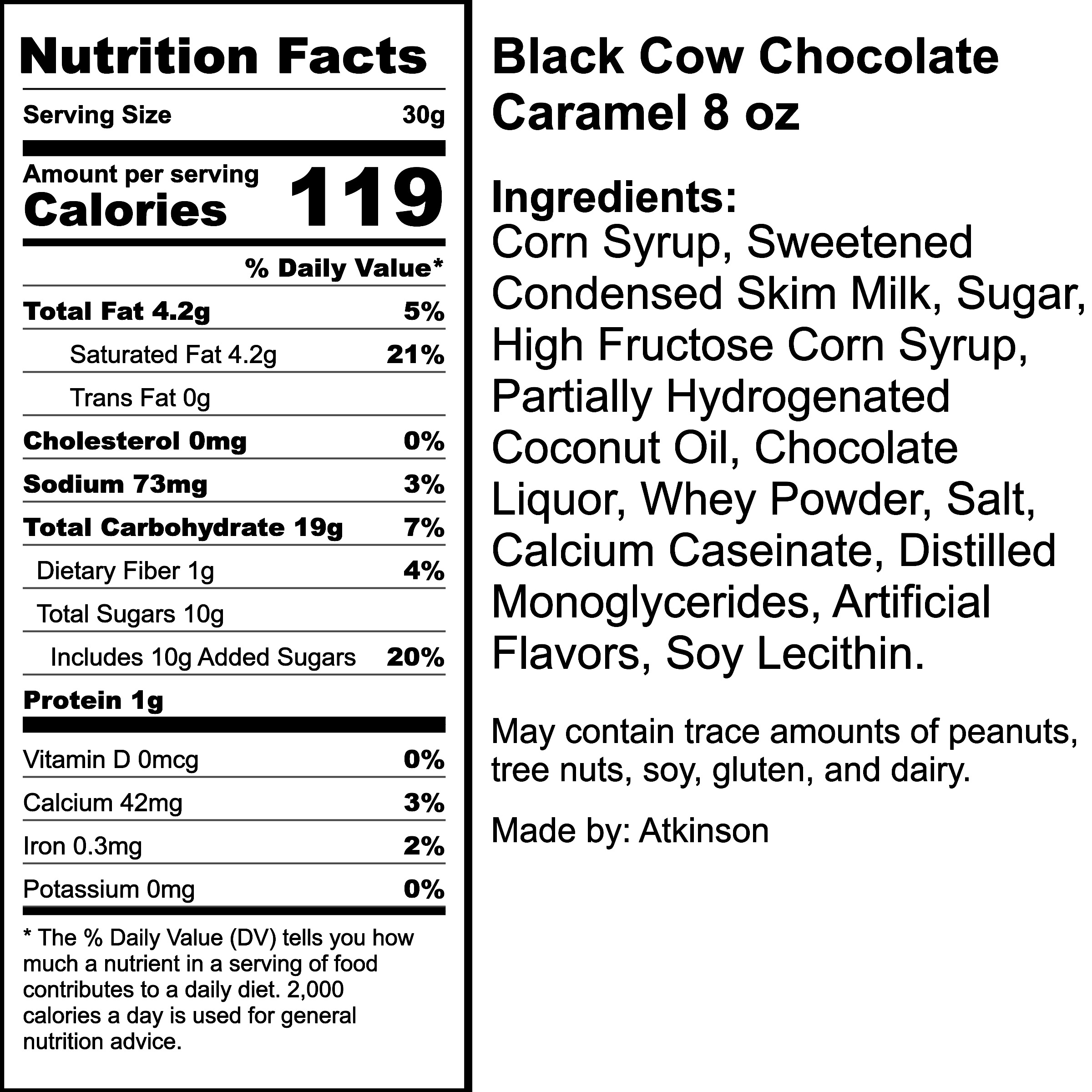 Nutrition Label