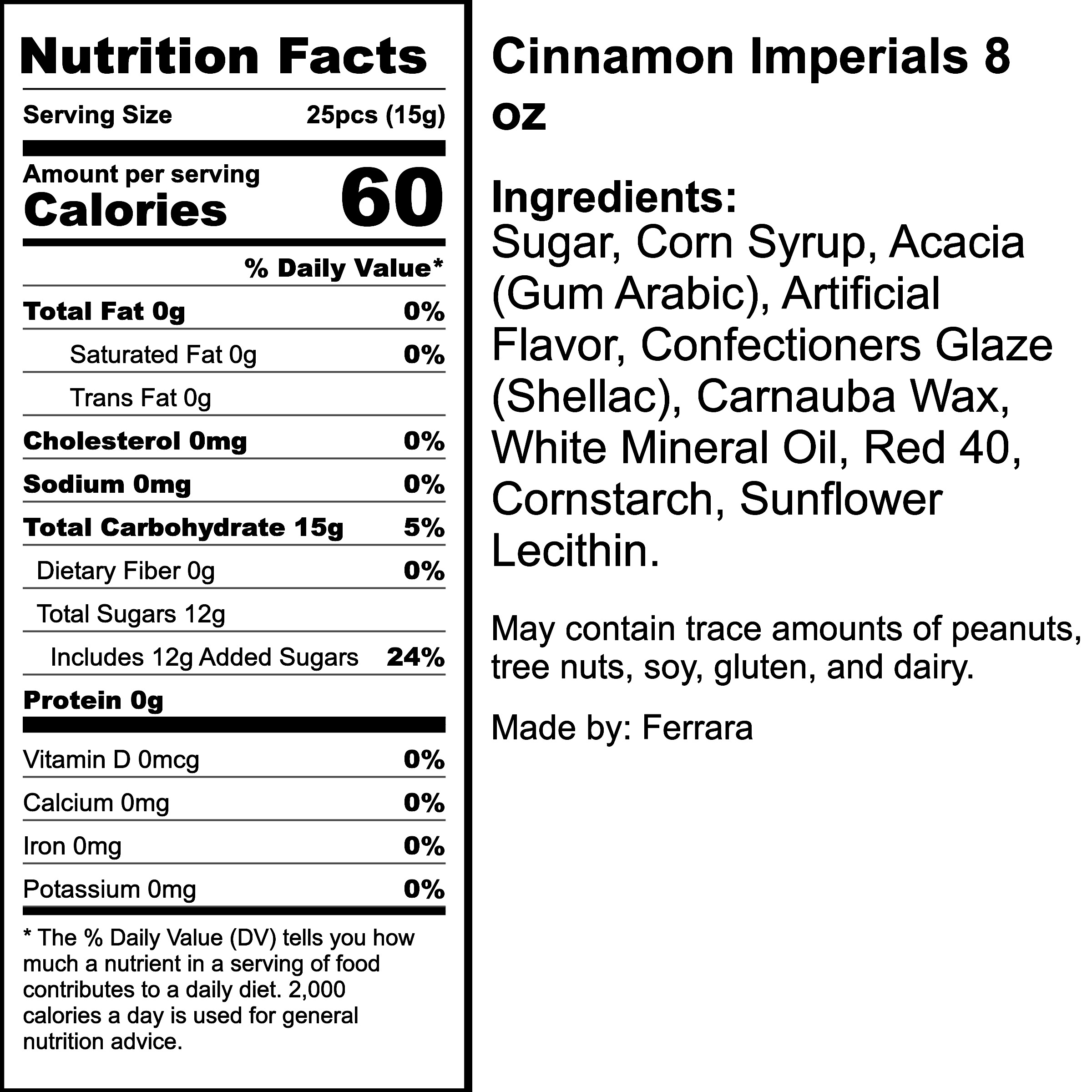 Nutrition Label