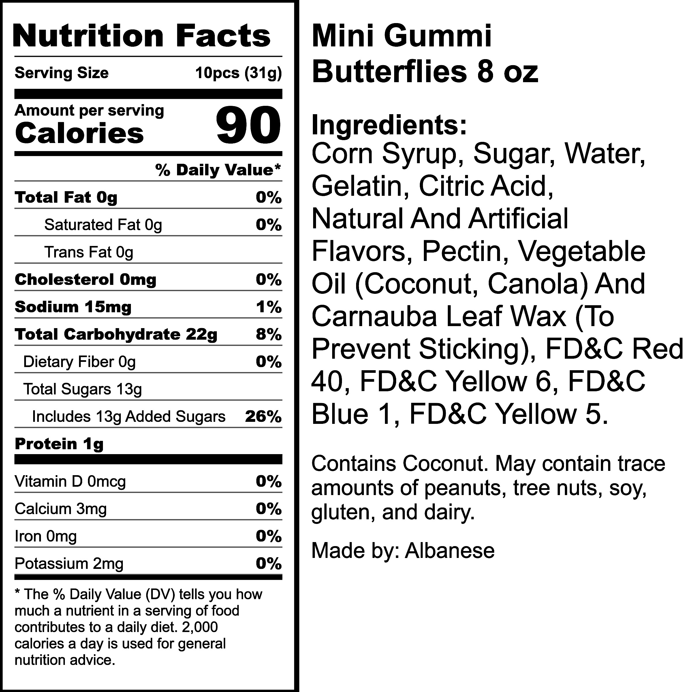 Nutrition Label