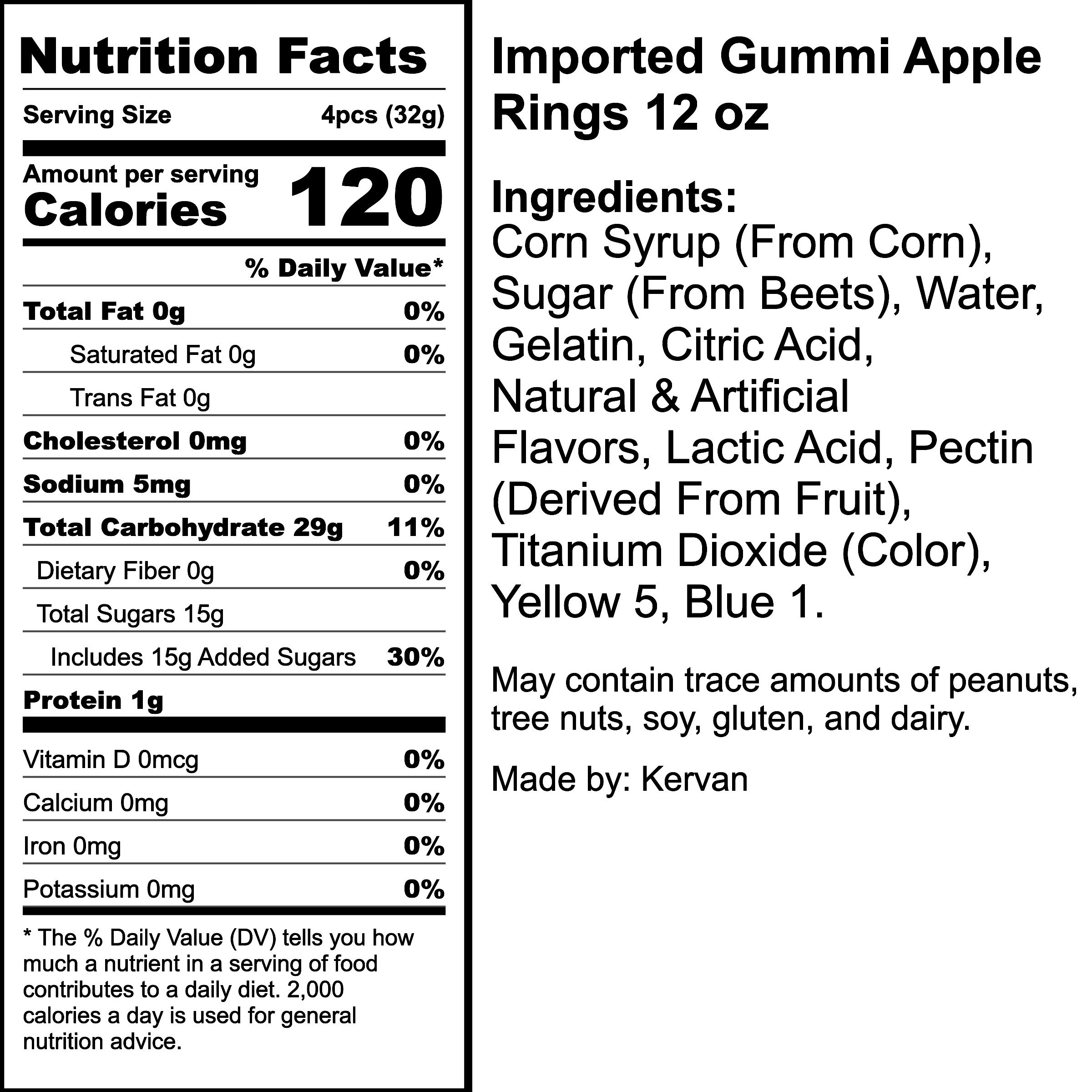 Nutrition Label