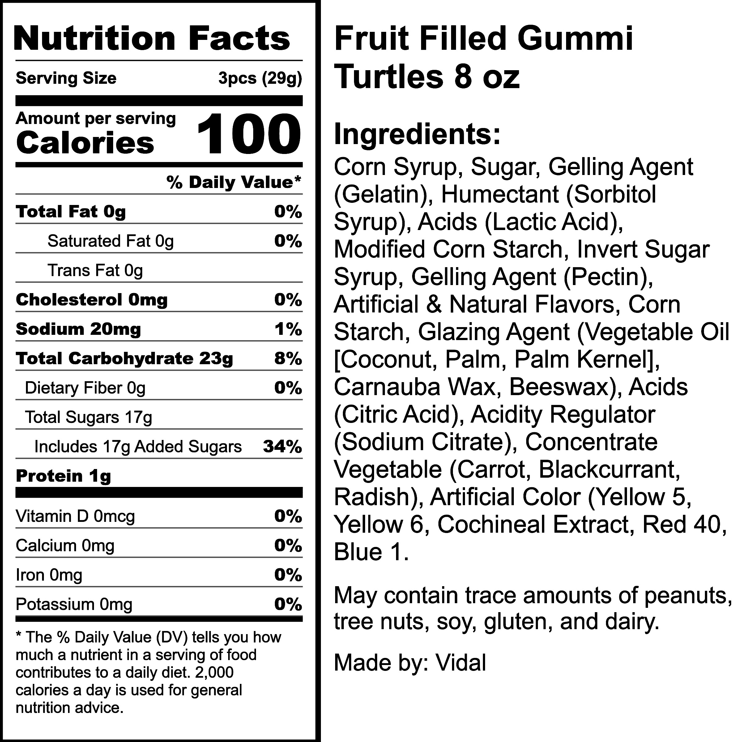 Nutrition Label