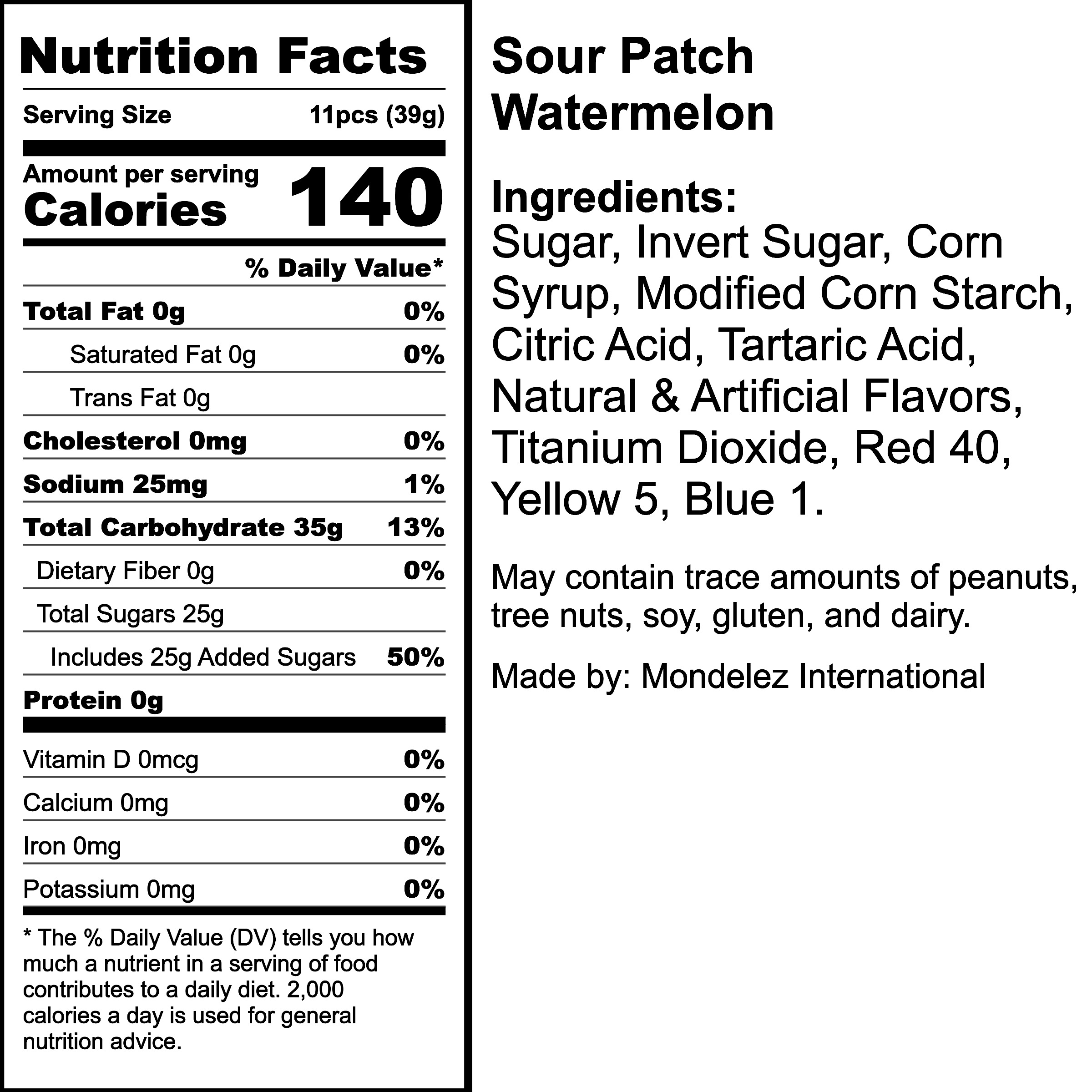 Nutrition Label