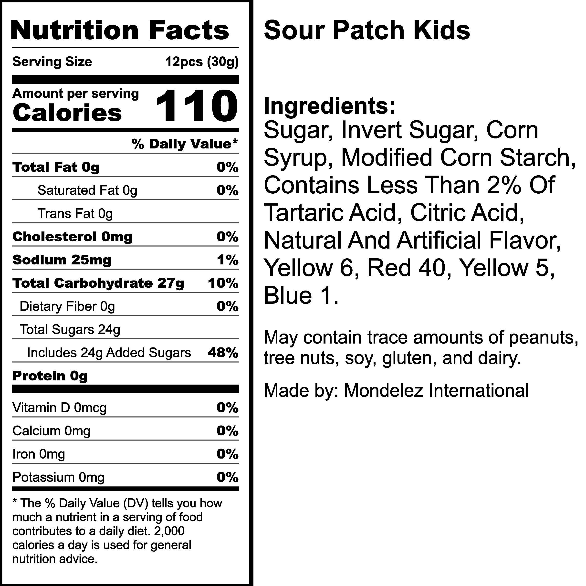 Nutrition Label